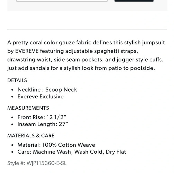 Evereve Gemma Gauze Jogger Jumpsuit - Picture 12 of 12